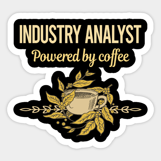 Powered By Coffee Industry Analyst Sticker by lainetexterbxe49